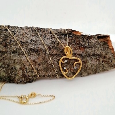 Necklace heart - 1177