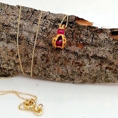 Necklace ladybug - 1181