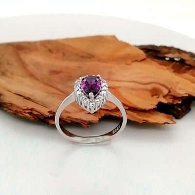 Ring purple stone - 2071