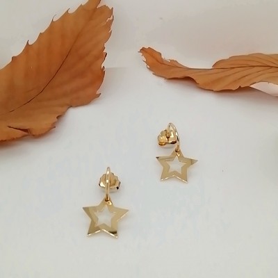 Handmade earrings stars - 2482