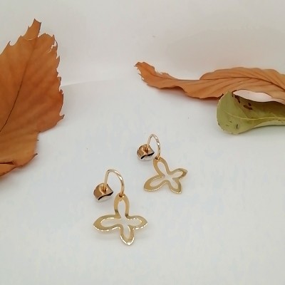 Handmade earrings butterflies - 2483