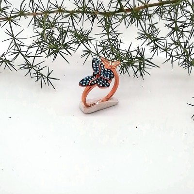 Ring double butterfly - 726