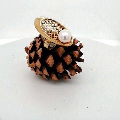 Handmade ring gold plated - 729