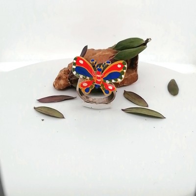 Ring Colorful butterfly