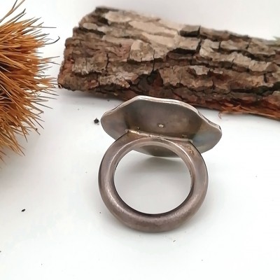 Handmade ring kapnias stone-3