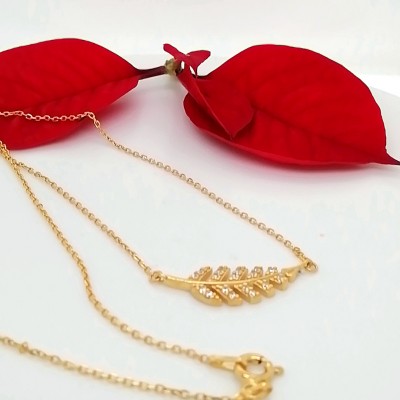 Necklace leave-2