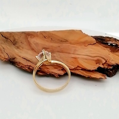 One stone ring flame-2