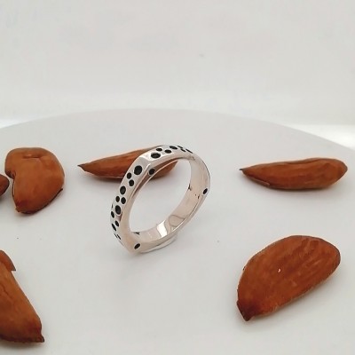 Handmade ring 3 cornes