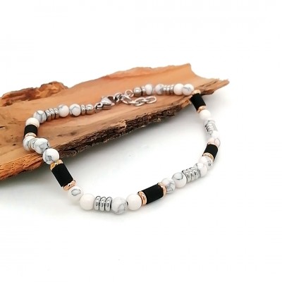 Bracelet stones marble effect