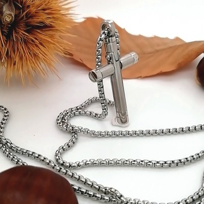 Cross s.steel with chain-2