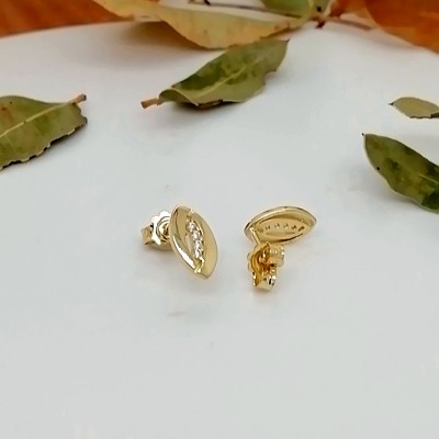 Earrings oval shape - 2360