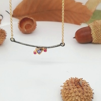 Necklace tanzanite-ruby-1