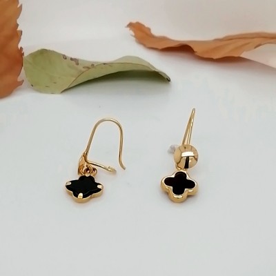 Earrings hanging cross - 2486