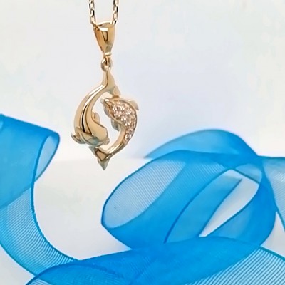 Necklace little dolphins-2