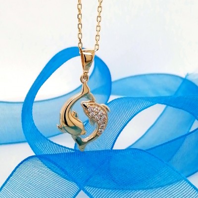 Necklace little dolphins-4