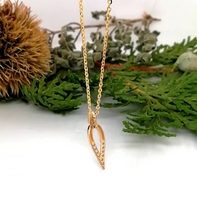 Yellow gold necklace-3