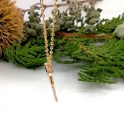 Yellow gold necklace-4