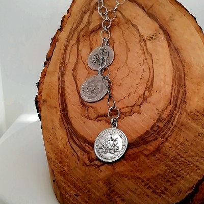Necklace silver coins-3