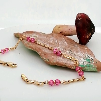 Bracelet rose crystals - 925